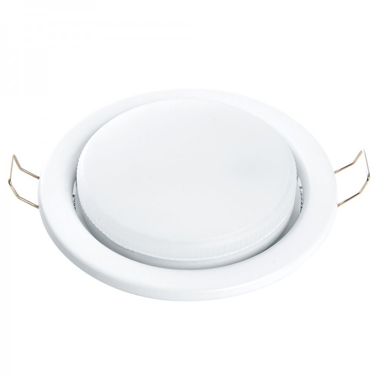 Светильник встраиваемый Feron DL53 9W 230V  GX53, без лампы, белый матовый