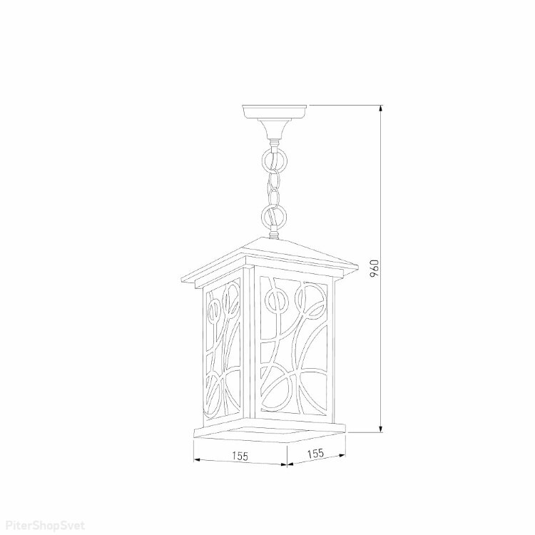 Уличный свет EL- Tira H кофейное золото (снят с пр-ва)