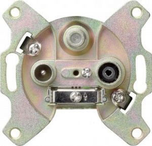 GIRA Мех Розетки TV+FM+SAT оконечный GIR 93700