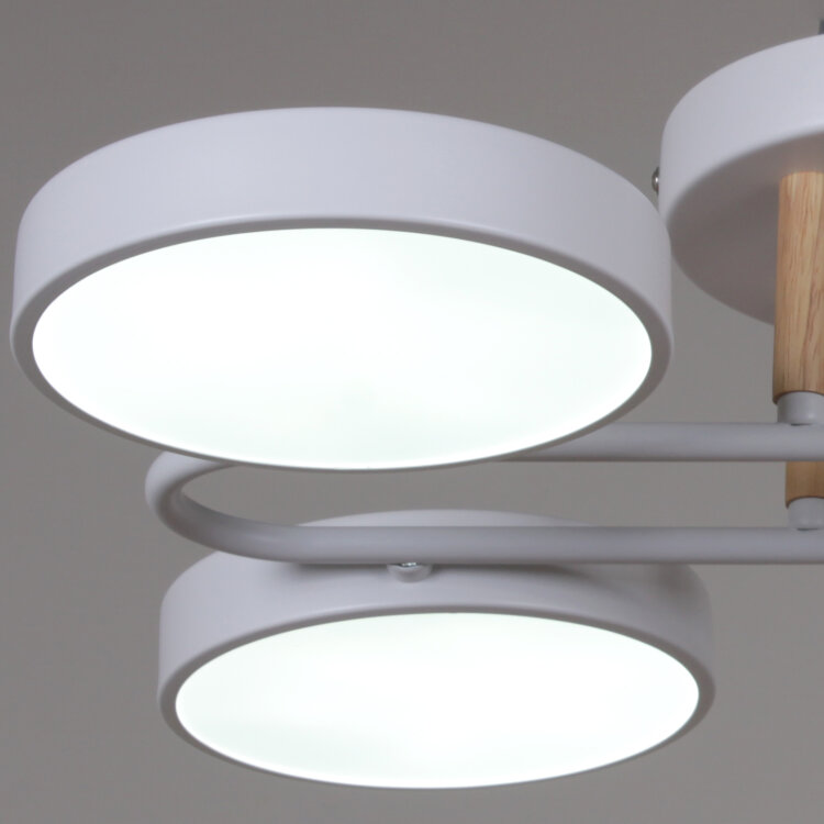 Люстра  SNEHA  03322-0.3-06 WH+WOOD