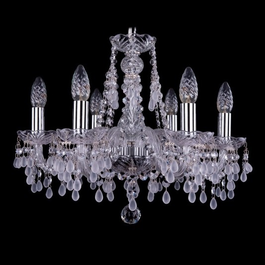 Люстра Ivele 1410/6/160 никель V0300 бел.виноград NEW