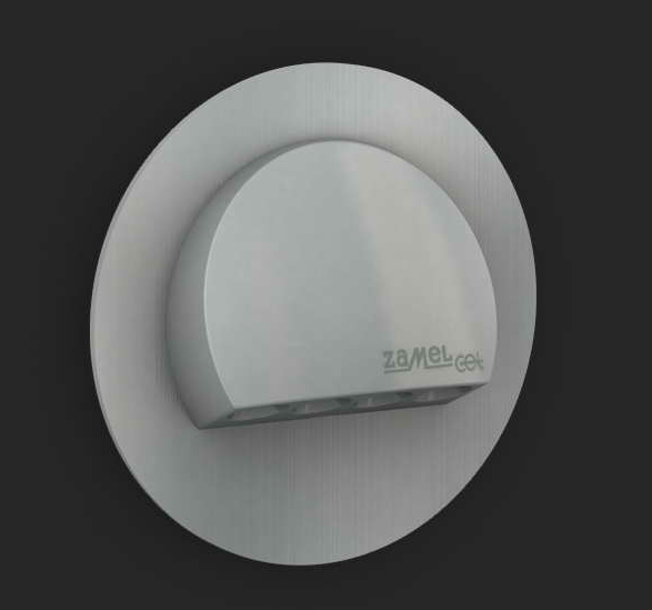 Светильник Zamel RUBI алюмин./тепл.бел. в монт.коробку 09-221-12