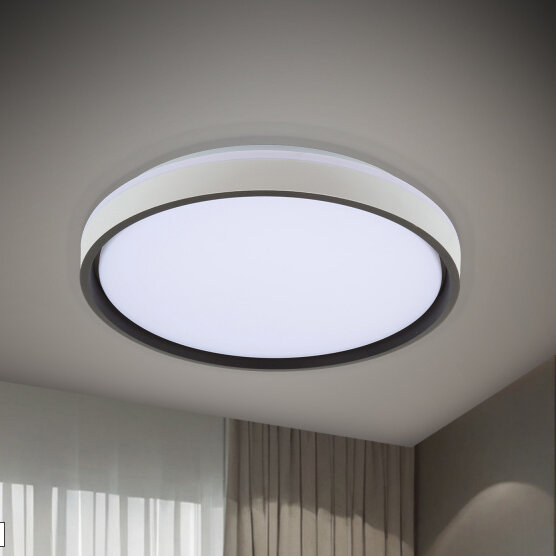 Светильник потолочный AURA D2043/500 LED WH+BK 48W*2