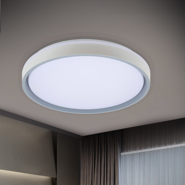 Светильник потолочный AURA D2043/500 LED WH+GR 48W*2