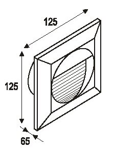 Светильник встраиваемый LED-GR IP65 220V 1,2W IL.0012.0706