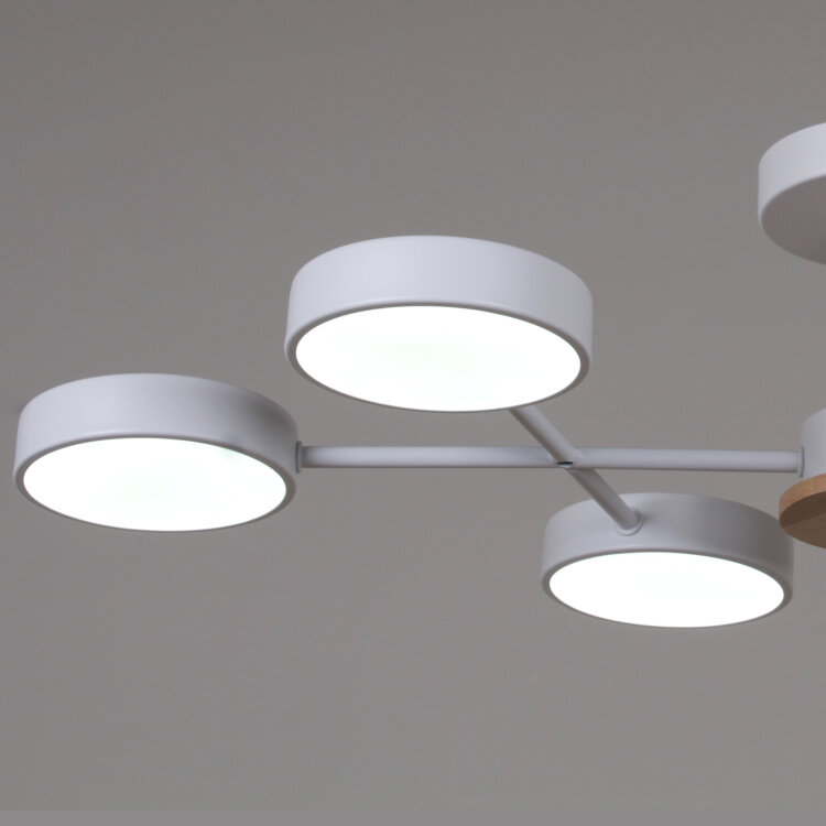 Люстра  SNEHA  03335-0.3-06 WH+WOOD