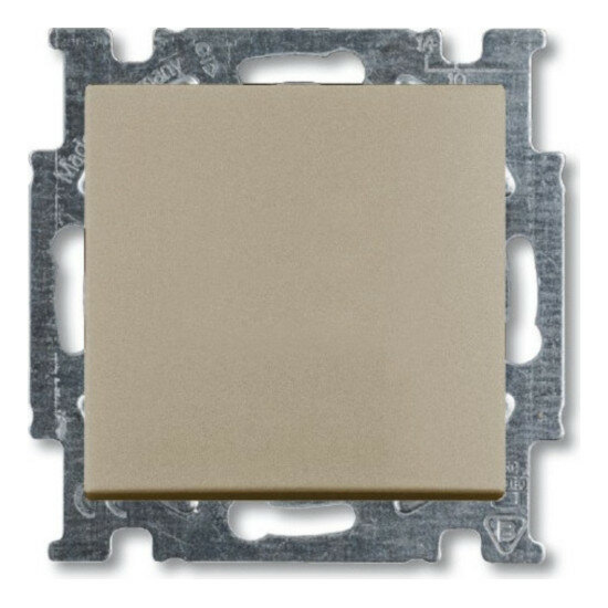 Переключатель 1-клавишный Шампань ABB Basic 55