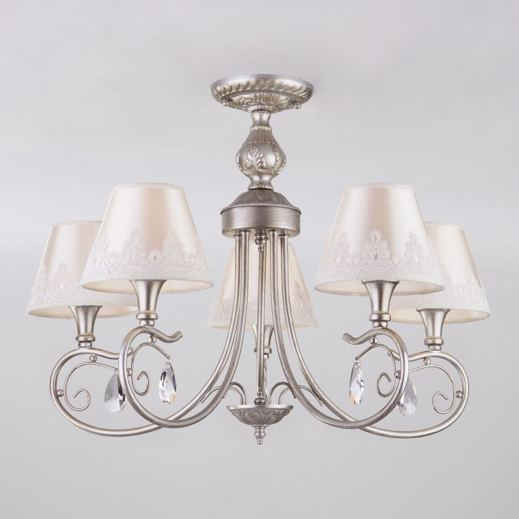 Люстра Eurosvet 60069/5 серебро