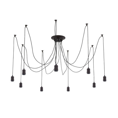 Люстра паук Венге Citilux Эдисон CL451092 