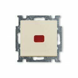 ABB Basic 55 Переключатель 1-кл. с подсветкой Слоновая кость