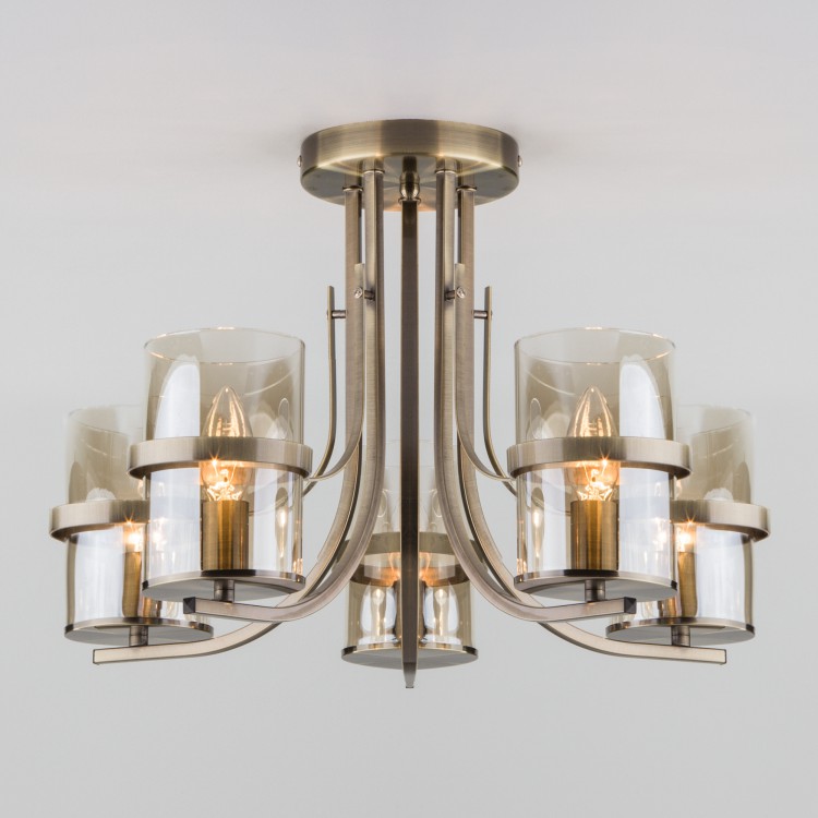 Люстра Eurosvet 60085/5 античная бронза