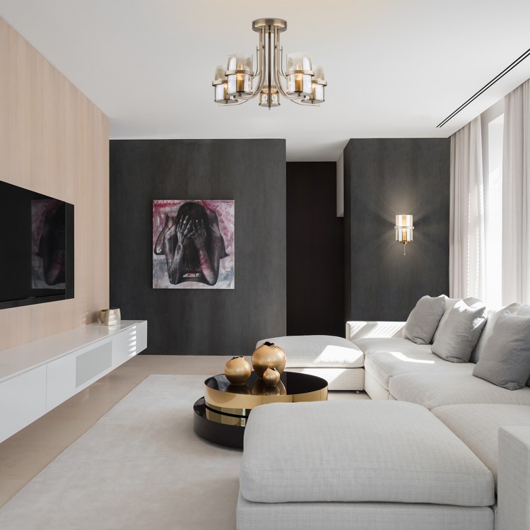 Люстра Eurosvet 60085/5 античная бронза