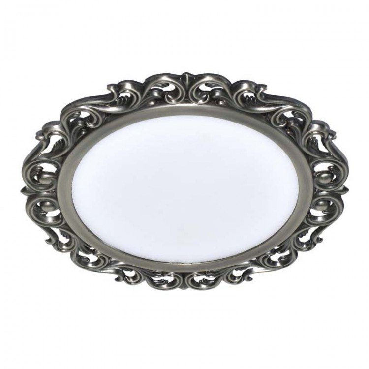 Donolux Светодиодная панель 9W, 3000K, 630 LM,120°,D165 H25 мм, Цвет-ант.серебро.DL18153 silver