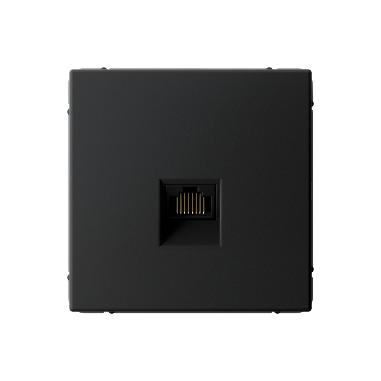 SE ArtGallery Карбон Розетка компьютерная RJ45, кат.6А, механизм  SE GAL001086