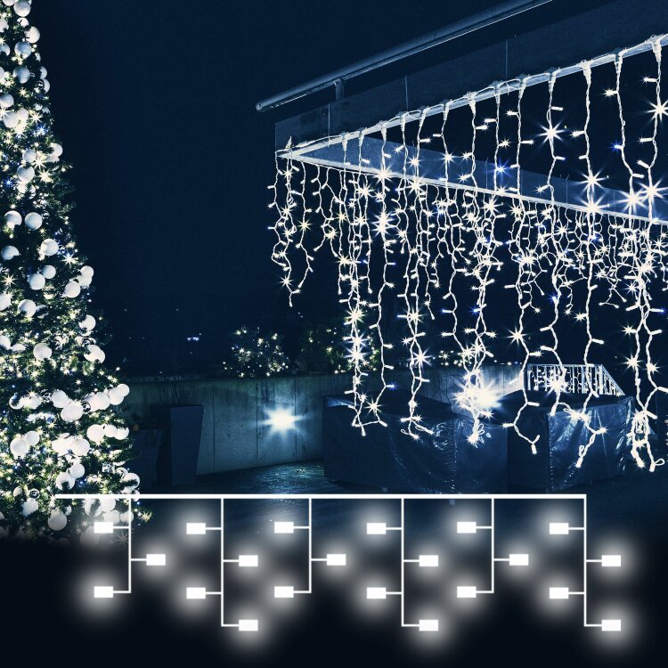 Гирлянда Eurosvet 200-001 белый 1,5*1м IP20