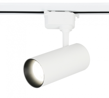 Трековый однофазный светильник Ambrella GL5821 WH белый LED 15W 4200K 24°