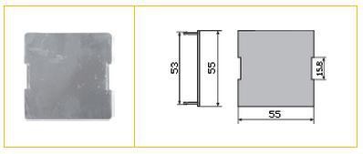 Заглушка HALLA ZF-C-M  черный
