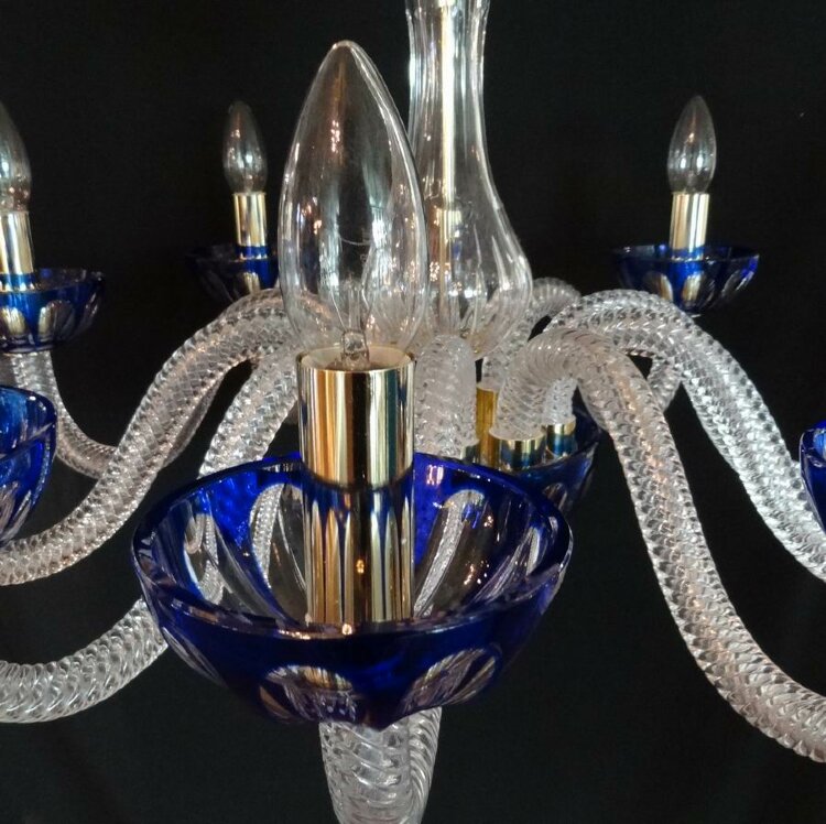 Люстра Ivele 1308/10/240 G Clear/Blue/1H