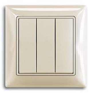 ABB Basic 55 Выключатель 3-кл. Слоновая кость 2CKA001012A2158 (1012-0-2158)