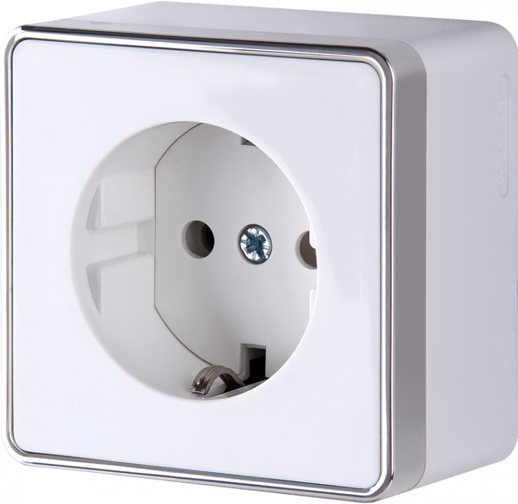 Werkel Gallant Розетка с/з Белая W5071001 (WL15-02-01) IP20