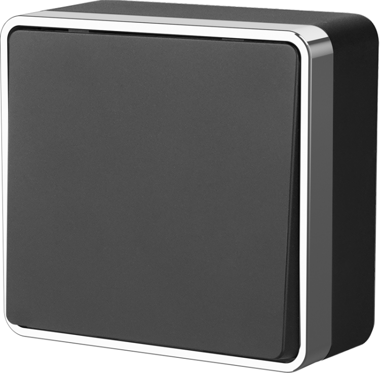 Werkel Gallant Выключатель 1-кл. проходной W5012035 (WL15-01-03) черный/хром