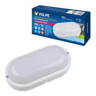 Светодиодный светильник Uniel влагозащ. ULW-Q215 12W/4000K Sensor IP65 White Volpe