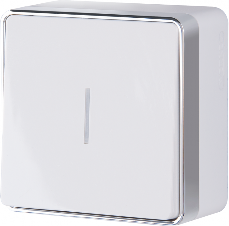 Werkel Gallant Выключатель 1-кл. с подсветкой Белый W5010101  (WL15-01-04) IP20