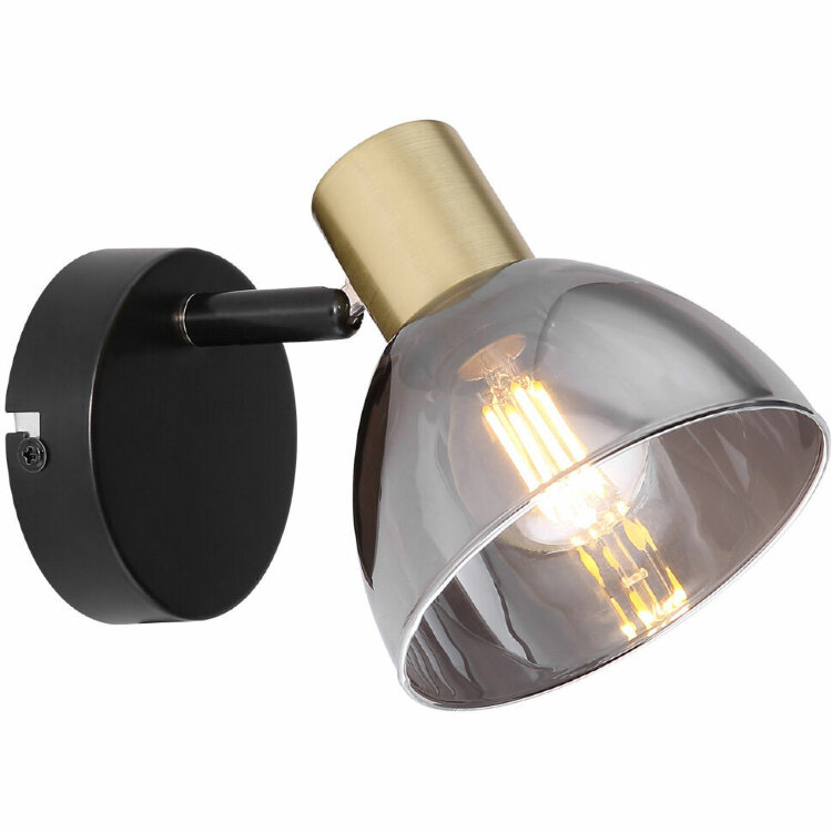 Спот AURA  S7134-1W E14 BK+CU