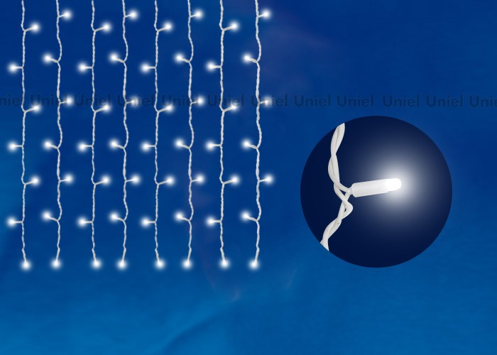 Занавес светодиодный Uniel  ULD-C1515-160/DTA White IP20 160 светод, 1.5*1.5м белый