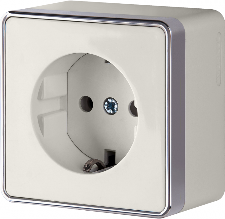 Werkel Gallant Розетка 1-ая с/з  W5071003 (WL15-02-01) слоновая кость