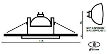 Светильник Helios Aqua 30.02.04 NQ никель