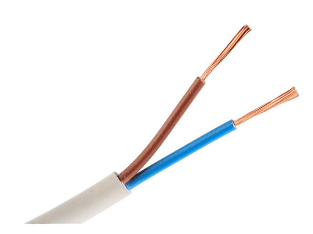 Провод ПВС 2*1,0 бел. (ГОСТ)