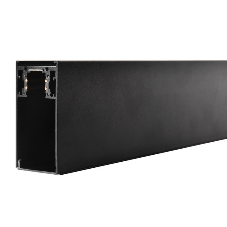 Шинопровод однофазный Wolta накладной/подвесной магнитный WML-TR2/01B черный 2м