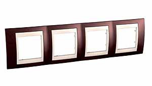 Рамка Unica Хамелеон Терракотовый/беж .4-ая гори