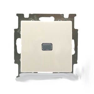 ABB Basic 55 Выключатель 1- кл. с подсв. Слоновая кость