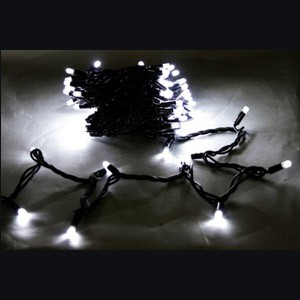 Гирлянда светодиодная 10м 100LED влагозащищ. морозост. черный провод A-026A WT