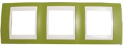 Рамка Unica Хамелеон фисташковый/беж . 3-ая гори