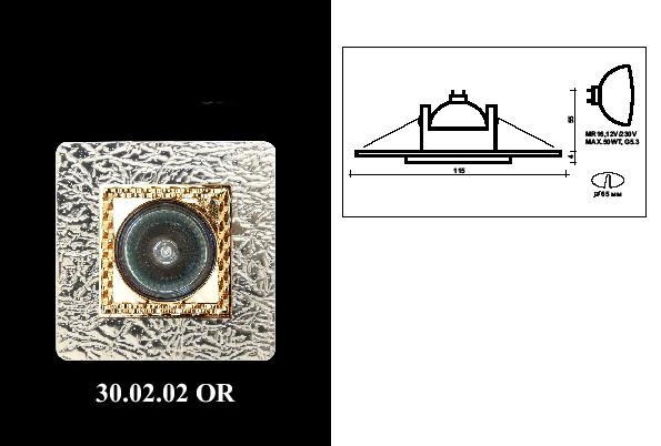 Светильник Helios Terra 30.02.02 OR золото
