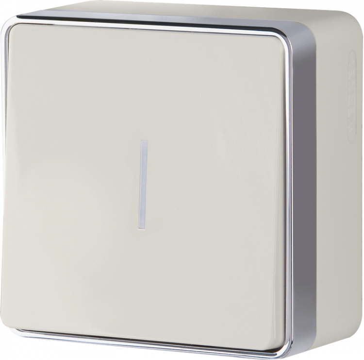 Werkel Gallant Выключатель 1-кл с подсветкой  WL15-01-04 слоновая кость