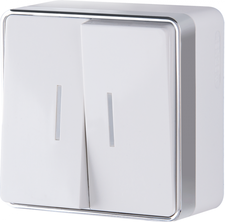 Werkel Gallant Выключатель 2-кл. с подсветкой Белый W5020101 (WL15-03-03) IP20