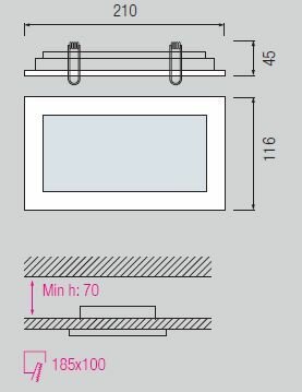 Светодиодный светильник HOROZ HL690L 12W 3000K 220-240V мат.хром