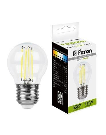 Лампа светод. Feron LB-515 Шарик E27 15W 230V 4000K