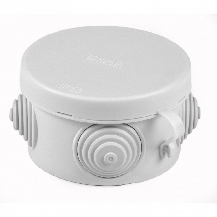 Коробка разветв. КР2601 65*40 IP55 HEGEL для откр. монтажа (уп. 260шт.)