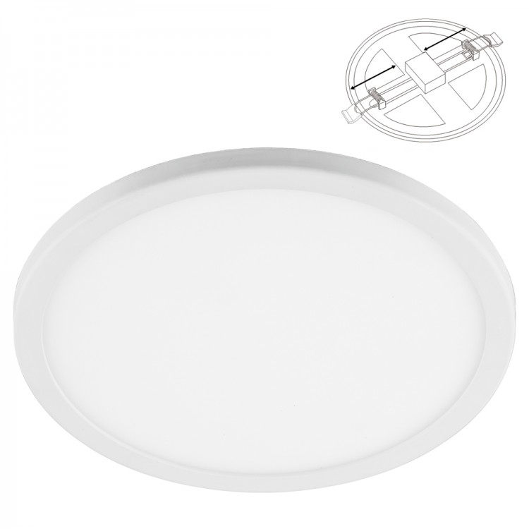 Светильник встраиваемый светодиодный Feron AL508 14W 2700K 1120Lm белый