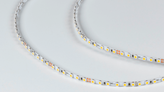 Лента светодиодная SWG3PT120-24-9.6-NW | 24В | 120SMD*3528 | 9,6W/m | 4000К | IP20