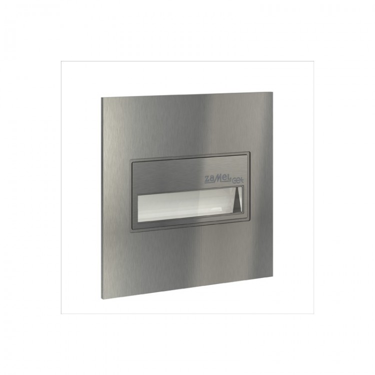 Zamel Светильник SONA Сталь/Хол.бел. в монт.коробку, с квадратной рамкой 14V DC