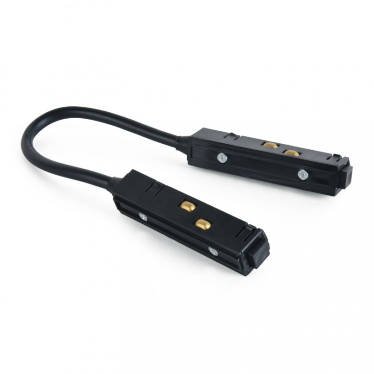 Коннектор гибкий д/ магнитного шинопровода угловой Wolta  WML-FC/01B черный