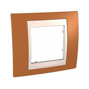 Рамка Unicа Хамелеон оранжевый/беж. 1-ая MGU6.00