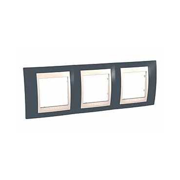 Рамка Unicа Хамелеон серо-зеленый/беж. 3-ая гор.