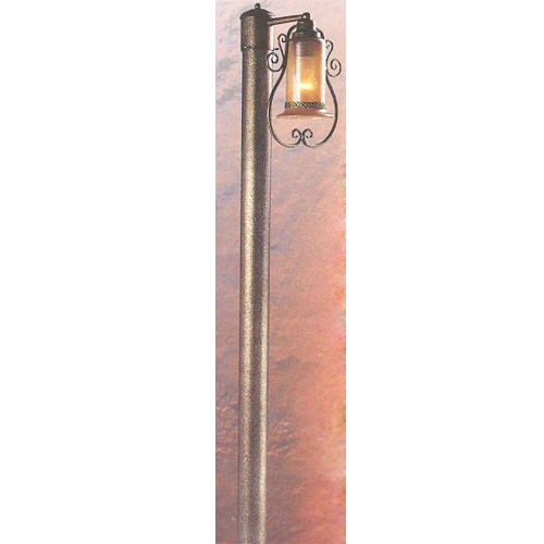 Фонарь  FO9530POST01  amber galss